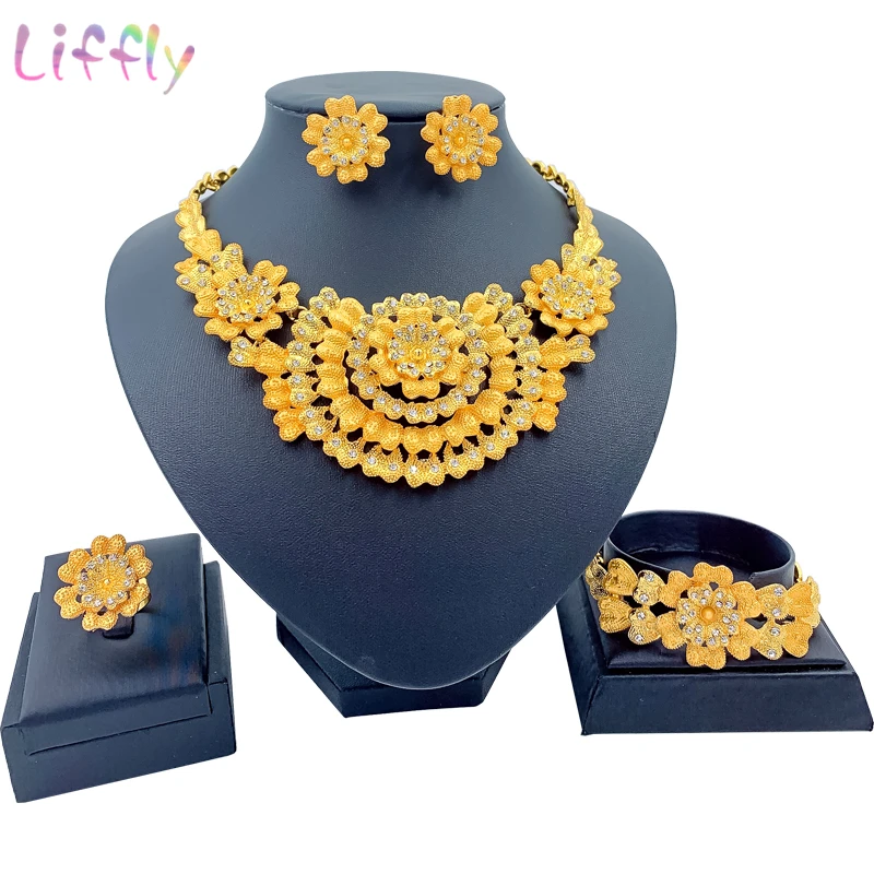 sunflower gold necklace