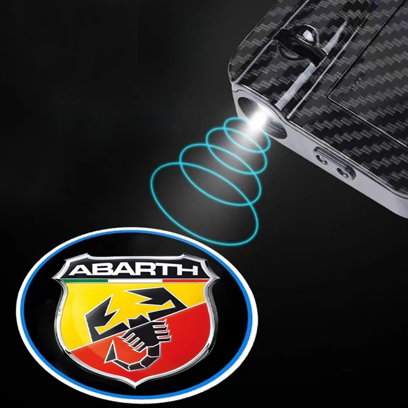 1/2Pcs Carbon Fiber LED Car Door Welcome Light Laser Projector Accessories For Citroen C1 C2 C3 C4 C5 C6 C8 C4L DS3 DS4 DS5 LS
