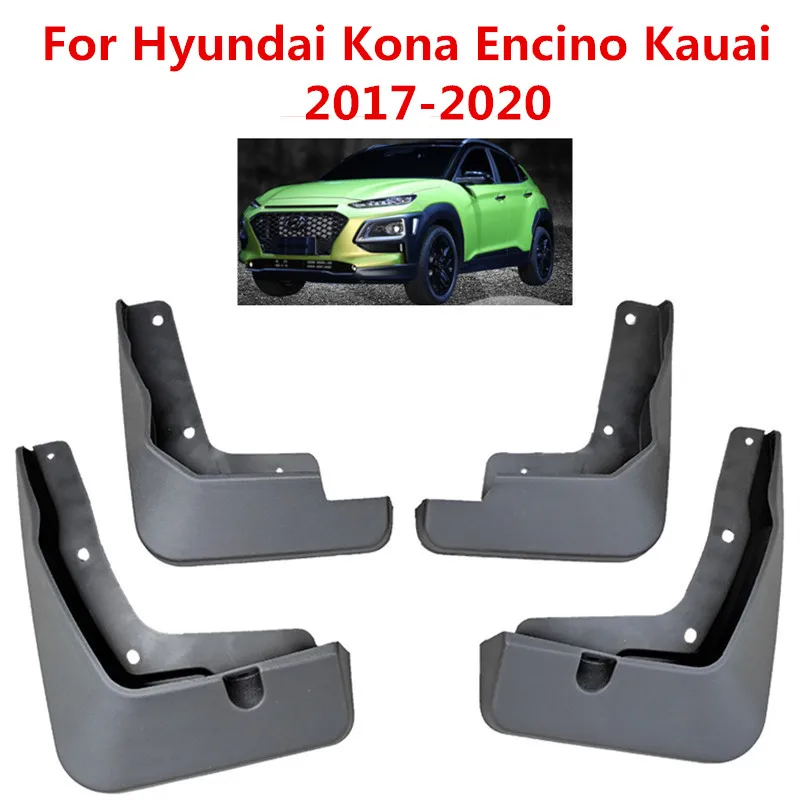 

Car Mudflaps For Hyundai Kona Encino Kauai SUV 2017 2018-2020 Splash Guards Mud Flap Mudguards Fender
