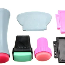 Напрямую от производителя маникюрные принадлежности цветной рисунок напечатанный инструмент двуглавый штамп Горячая штамп 3 шт прин