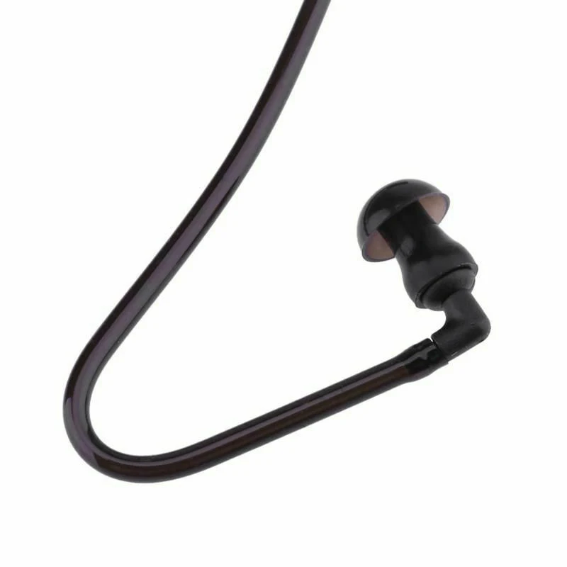 AABB-5Pcs наушники с одним прослушиванием 3,5 мм спиральные кабели монофункциональный наушник в ухо стерео гарнитура только для прослушивания