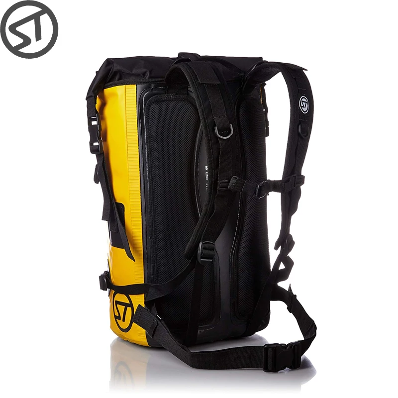 Stream Trail Waterproof Outdoor Drytank 33L D2 Backpack Dry Bag Water Resistant Daypack Heavy Duty Roll-Top Closure Padded Back