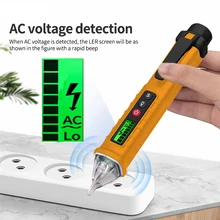 1 pièces VC1010 détecteurs de tension ca/cc numériques testeur sans Contact intelligent stylo mètre 12-1000V courant électrique capteur Test crayon