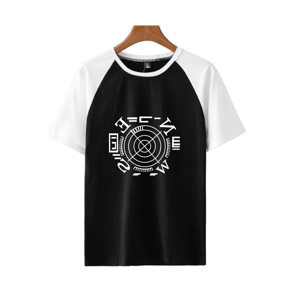 

New Mens Tee Shirts Patchwork TShirts Southeast and southwestern compass Harajuku Short Sleeve Cotton Casual T-shirt