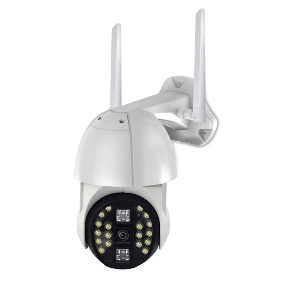 

Wifi PTZ IP Camera Siren Light 20 LEDs Auto Tracking Cloud Home Security CCTV Camera Digital Speed Dome Camera