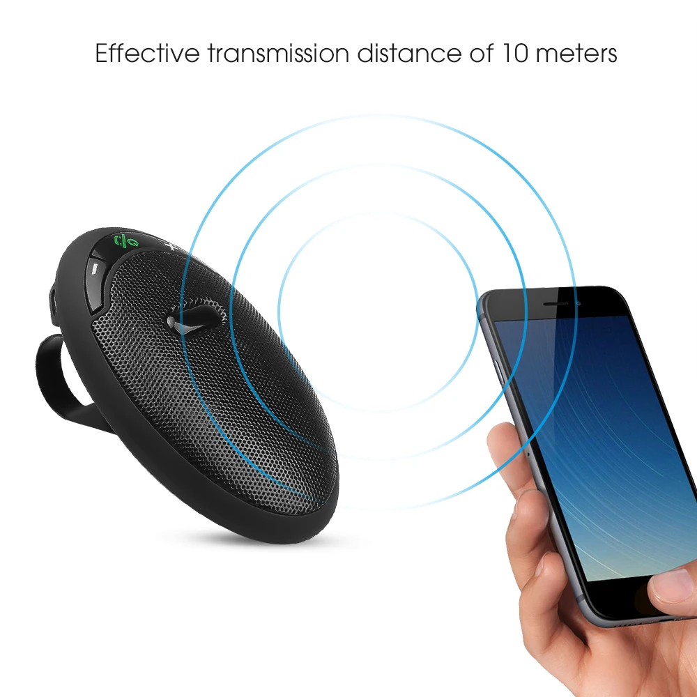 Солнцезащитный козырек клип громкой связи беспроводной bluetooth-приемник Bluetooth автомобильный комплект для автоматический динамик телефон солнцезащитный козырек клип MP3 музыкальный плеер