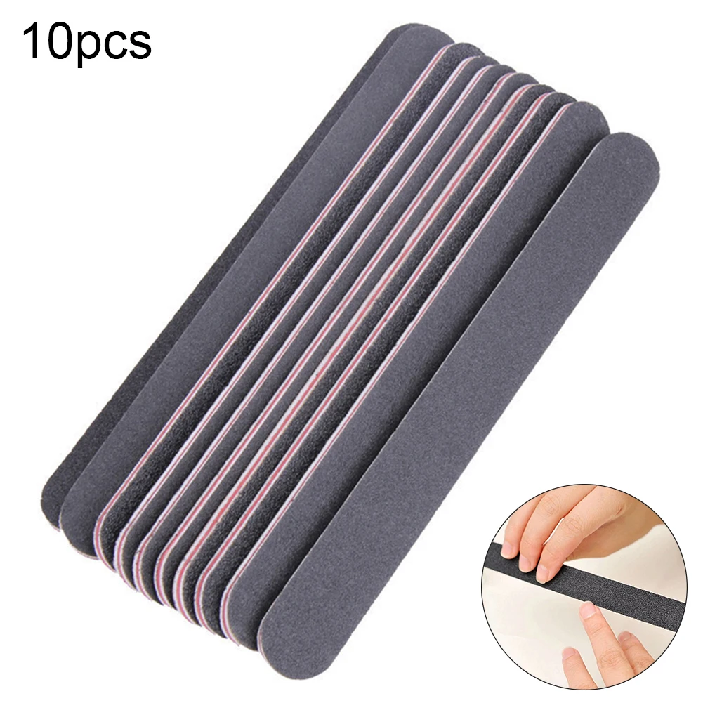 

Nail 10pcs grit Professional Files nail Buffer Buffing Slim Crescent Grit nail tools disposable nail file