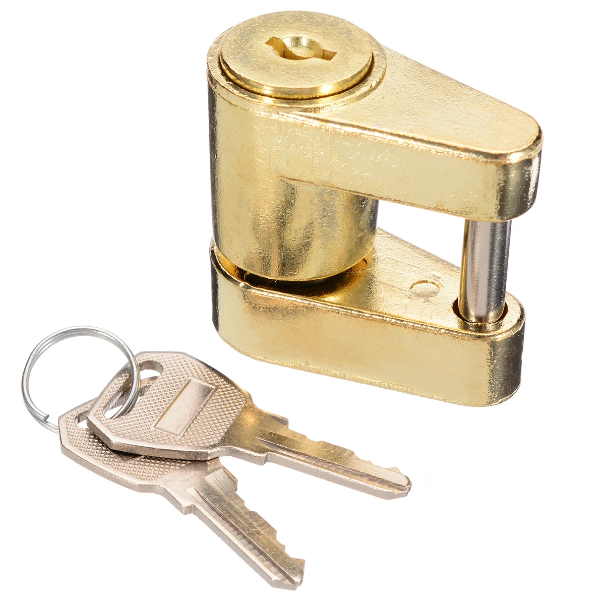Mayitr 1set Trailer Coupler Padlock Solid Brass Trailer Locks For Hitch Security Protector Theft Protection Tool