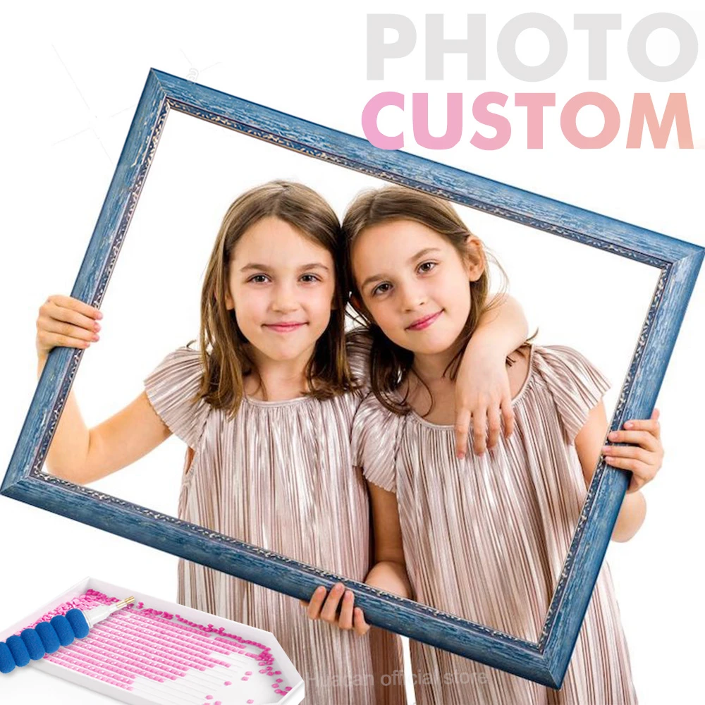 HUACAN Photo Custom Diamond Painting Full Square Picture Of Rhinestone DIY Mosaic Cross Stitch Embroidery Sale | Дом и сад