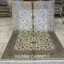 YILONG 6'x9' Vantage персидский ковер Восточное украшение дома qom Тебризский шелковый ковер(ZQG255A