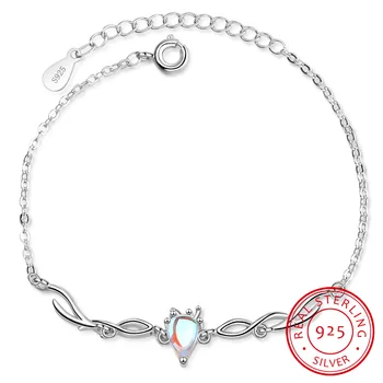 

Water Drop Shaped Moonstone Bracelet for Women Deer Bracelet for Women Silver 925 Jewelry Sweet Student Dating Gift