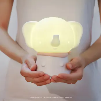 

NEWKBO Elephant Touch Sensor Light Usb Charging Animal Table Lamp Creative Multiple Modes Bedside Night Light Christmas Gift