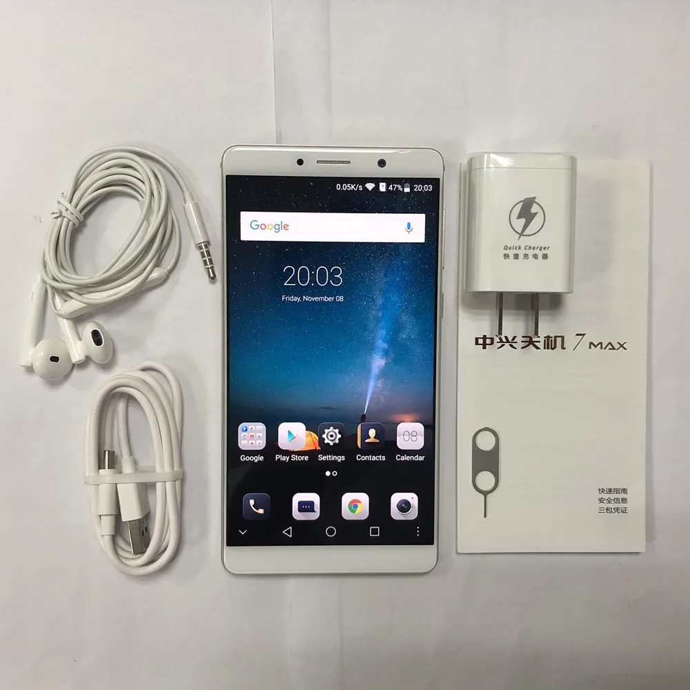 Смартфон zte AXON 7 MAX с глобальной ПЗУ, 4 ГБ, 64 ГБ, Snapdragon 625, 6,0 дюйма, FHD, отпечаток пальца, быстрая зарядка, мобильный телефон