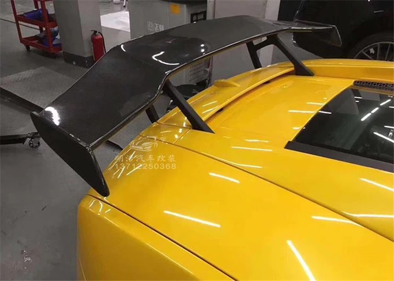 Используется для Lamborghini Gallardo LP550 560 спойлер 2004-13 год Настоящее углеродное волокно заднее крыло DMC стиль спойлер, аксессуары