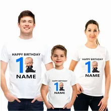 

Boy Gir Baby Boss Family Matching Clothes T-Shirt Mommy and Me Clothes It Is My 1-10th Birthday Mouse Short Sleeve T-Shirt