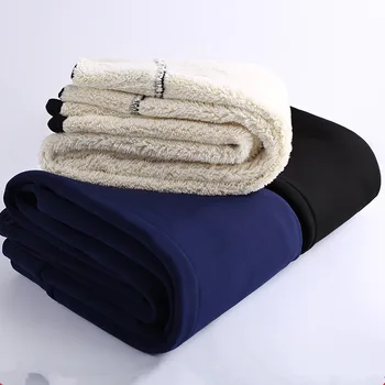 

Women Fleece Pencil Pants Fashion High Waist Skinny Warm Thicken Leggings Sexy Solid OL Streetpants 2019 Winter Trouser P9224