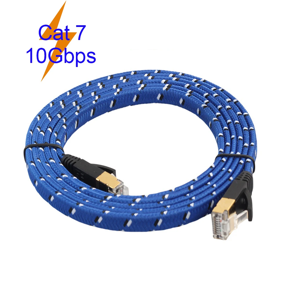 Гибкие Ethernet кабели Cat7 RJ45 разъем 1 м 8 3 5 Lan кабель сеть для компьютера маршрутизатор