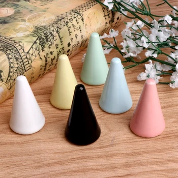 

Ceramic Finger Ring Display Holder Taper Decor Storage Jewelry Stand Accessories