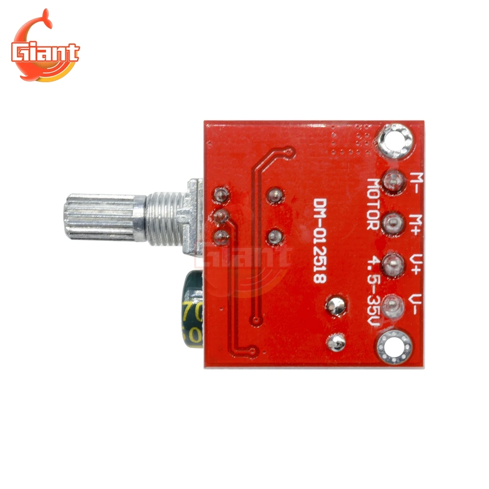 Pulse Width Modulation PWM DC Motor Speed Controller Control Regulator Module 5A Switch Function 90W 4.5-35V LED Dimmer Board