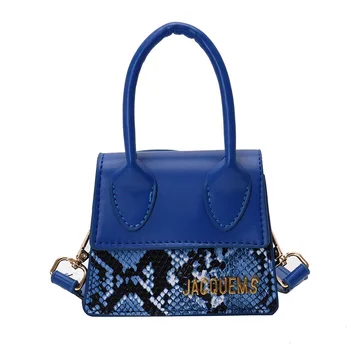 

New leather women's bag 2020 mini zero Wallet snakeskin fashion show cute girls small change satchel