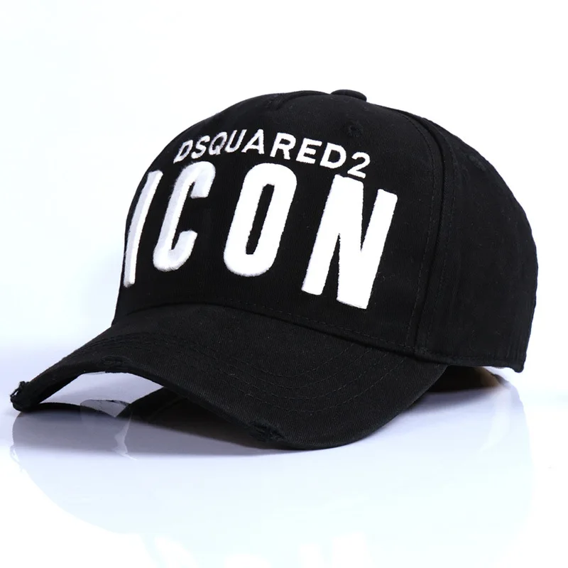 

DSQ Europe And America Big Brand New Products Delicacy Embroidered Baseball Cap That Men-Style College Style Brim Hat Fashion