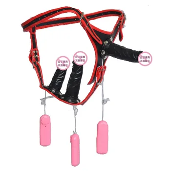 Any Combination 3 Heads Strapless Strap On Dildos Lesbian Gays Toys Strapon Gay Sex Toy For Lesbians Women Strapondildo 6