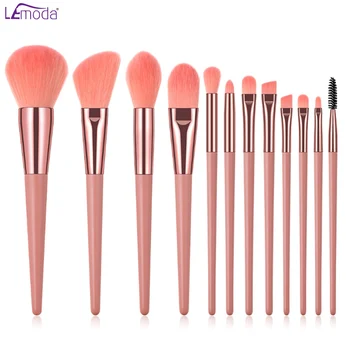 

Lemoda Makeup Brushes Set 12pcs Eyeshadow Foundation Powder Eyebrow Brush Makeup Kit for Face Cosmetics Tools