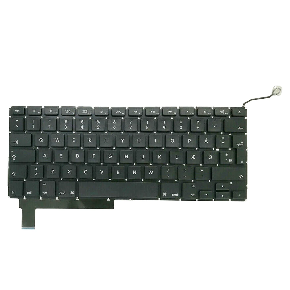 Новая клавиатура A1286 Demark для Apple Macbook Pro 15 '', датская раскладка 2009-2012