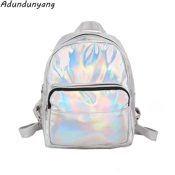 

Backpack women's bag Korean 2020 new mini laser small school bag leisure shoulder bag