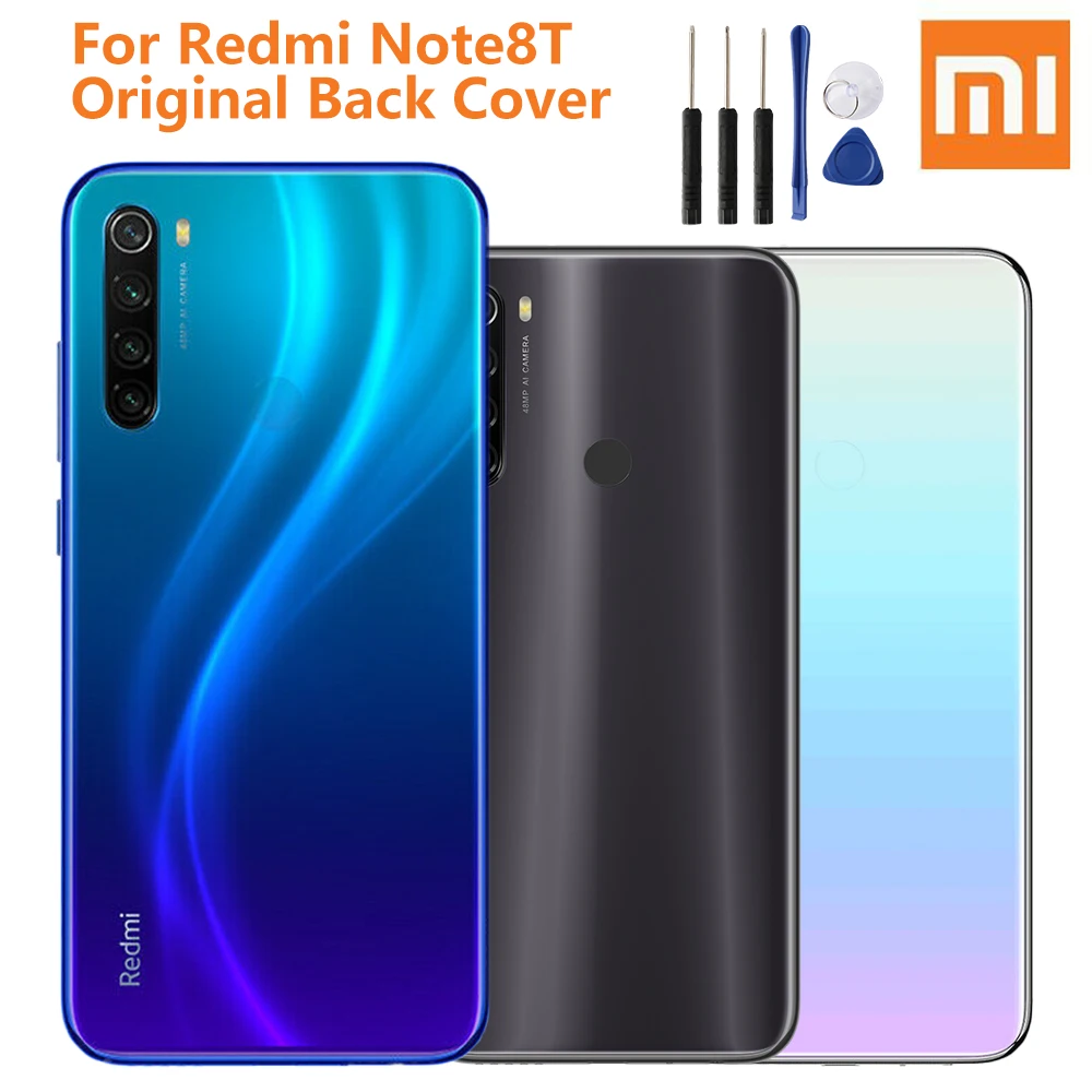 Xiao Mi оригинальная задняя крышка для аккумулятора стекло двери Xiaomi Redmi NOTE 8T NOTE8T