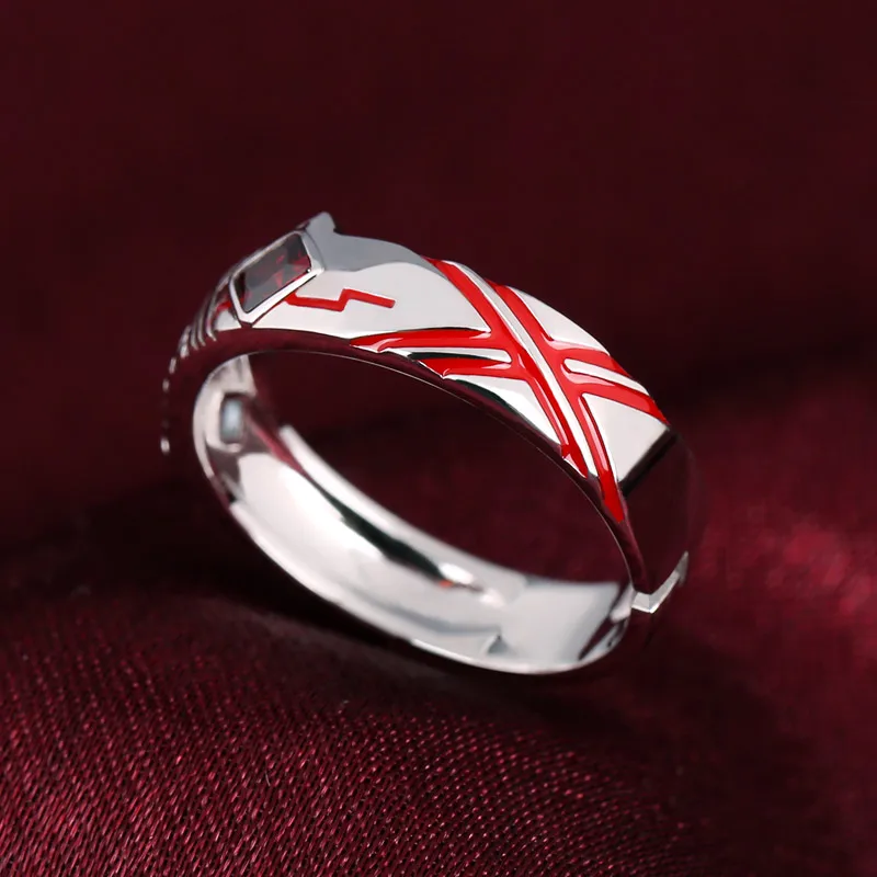 Аниме DARLING In The FRANXX ZERO TWO Ring 925 серебряные ювелирные изделия 02 реквизит для косплея аксессуары регулируемое кольцо женский подарок