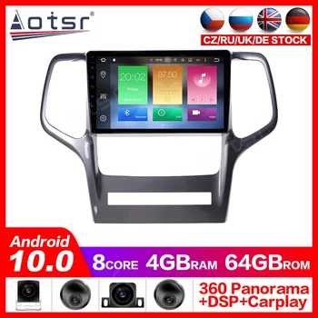 

Android 10.0 GPS Navigation Radio DVD Player for Jeep Grand Cherokee 2008-2013 Video Player Stereo Headuint Built in Carplay dsp