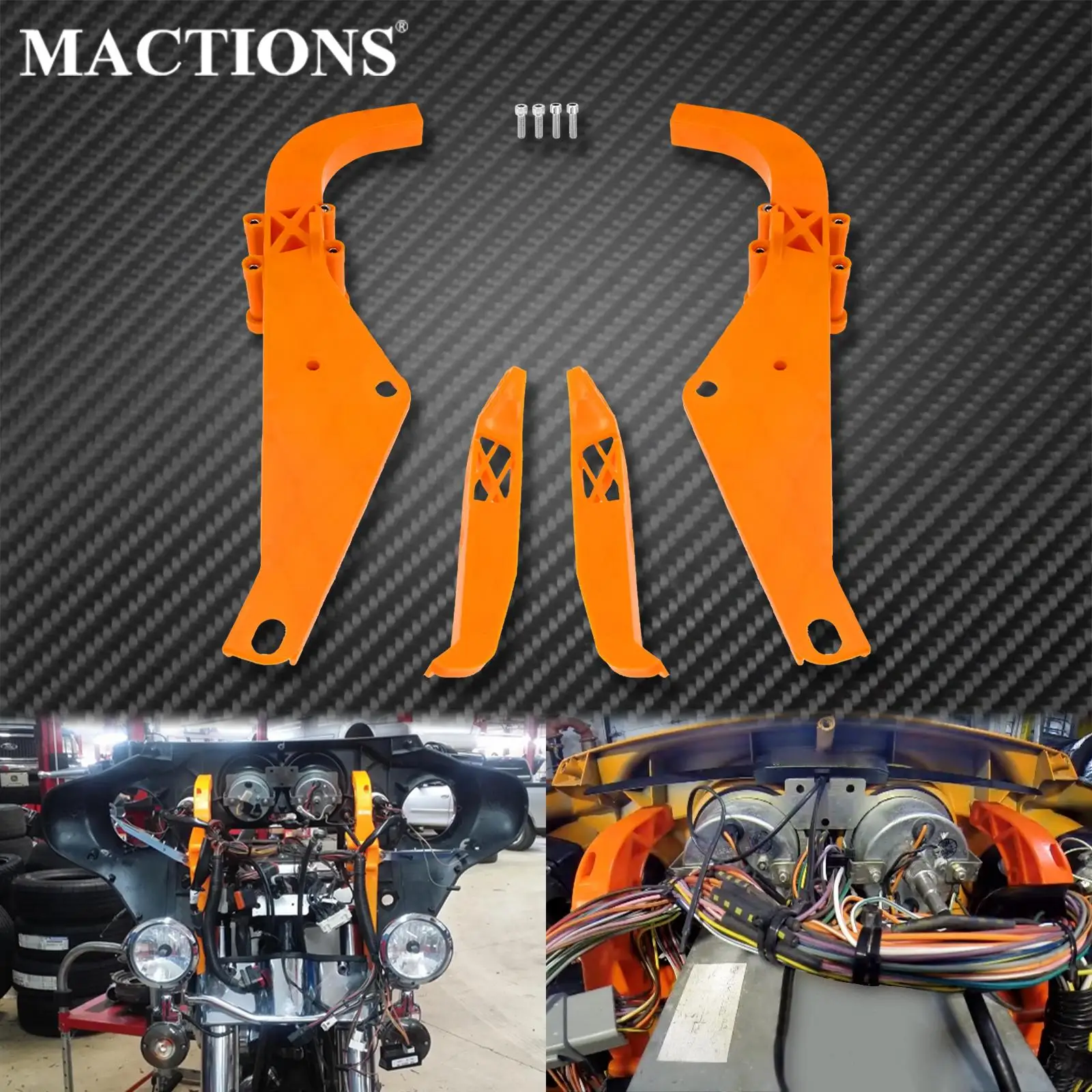 Motorcycle Inner Fairing Batwing Support Speaker Bracket For Harley