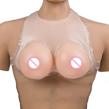 

Artificial Silicone Boobs C Cup Cross Straps Transgender CD Bra 800g Sexy Bra Silicone Push Up Full Cup Adjusted-straps