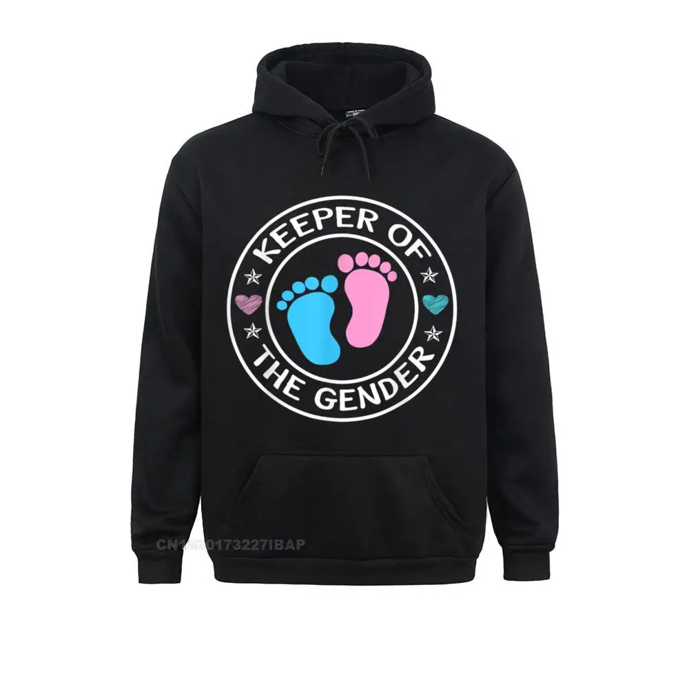 

Keeper Of The Gender Cute Gender Reveal Baby Shower Design Hooded Pullover Print Women Hoodies Classic Sportswears Hot Sale