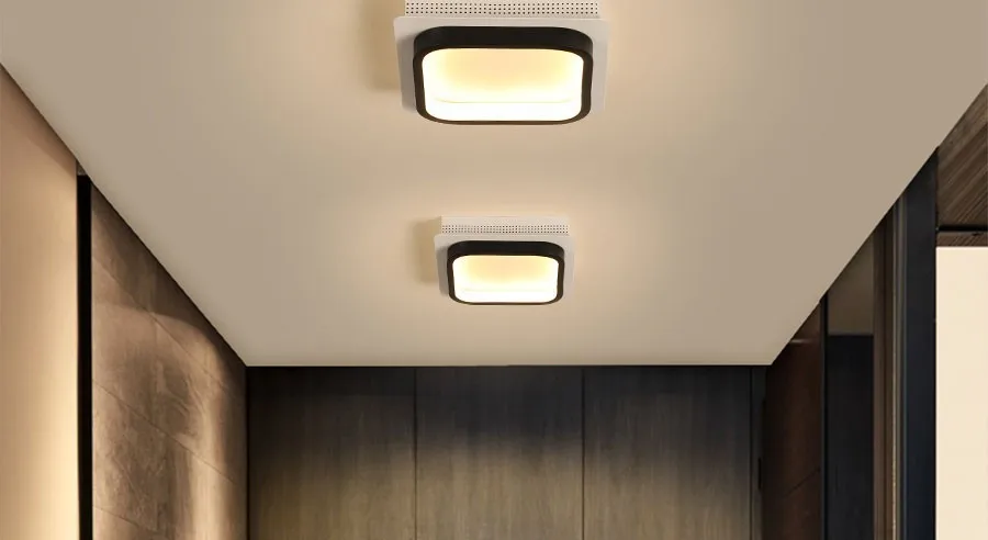Современные светодиодные потолочные лампы для коридора входа дома Plafonnier Luminaria Lamparas De Techo простой светильник