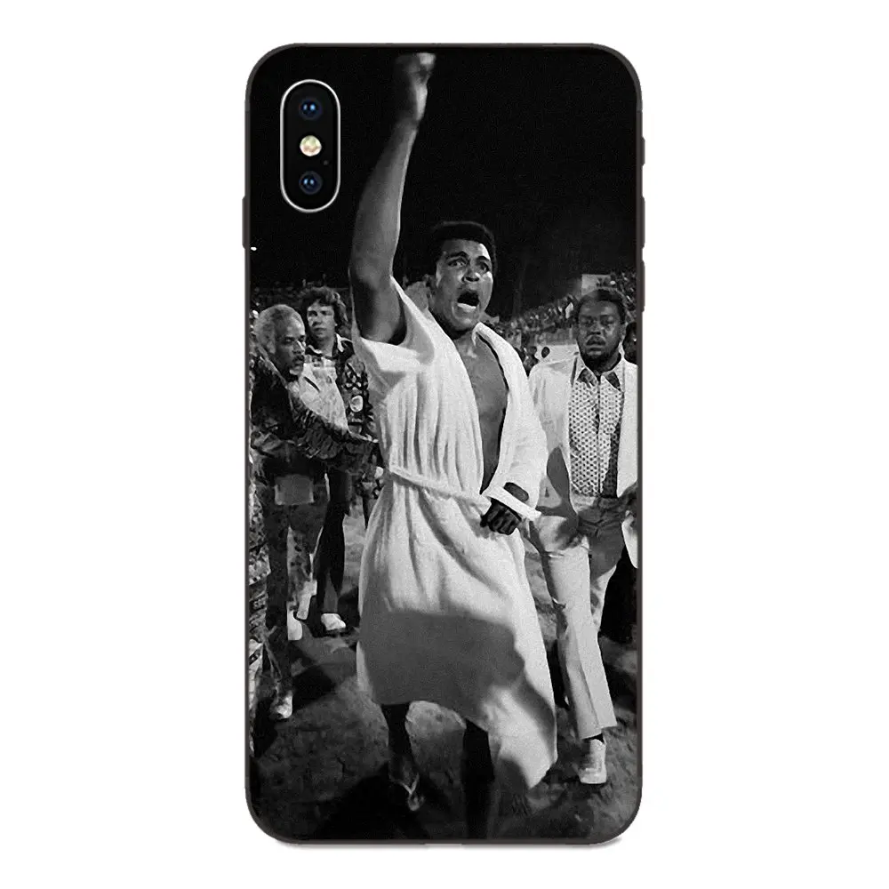 Новинка, мягкий ТПУ чехол для Apple iPhone 4, 4S, 5, 5S, SE, 6, 6 S, 7, 8 Plus, X, XS, Max, XR, Muhammad Ali - Цвет: as picture