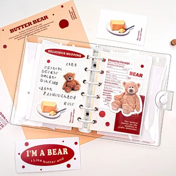 

JIANWU 32pcs Love Kitchen Series Stickers Cards Material Pack Cute Journal Decoration Mobile Phone Stickers Kawaii Stationery