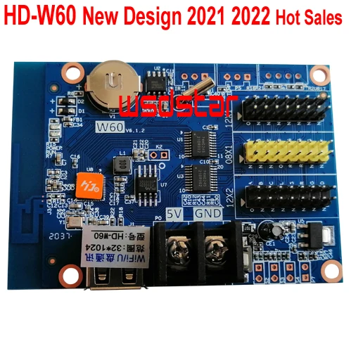 HD-W60 1 * HUB08 2 HUB12 1024*32 USB + WIFI светодиодный дисплей карта управления одноцветная и