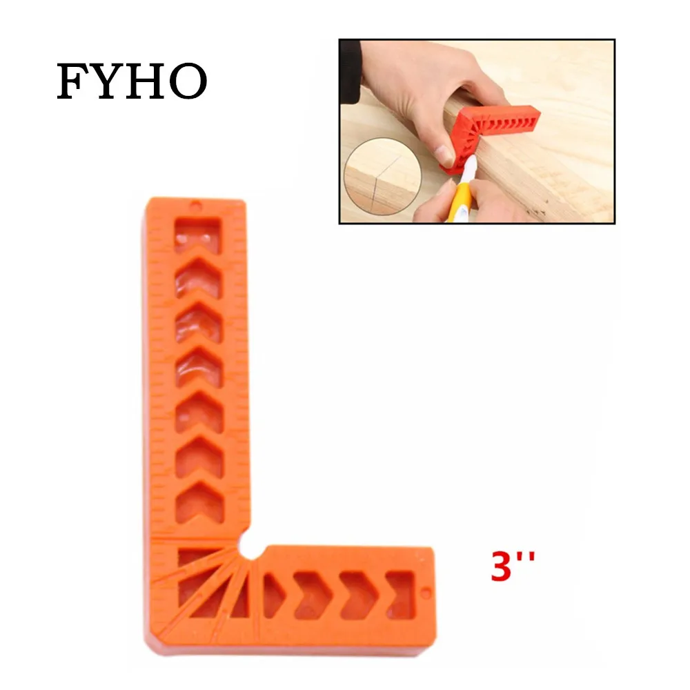 3 дюймовый прямоугольный локатор пластиковая квадратная линейка измерительный