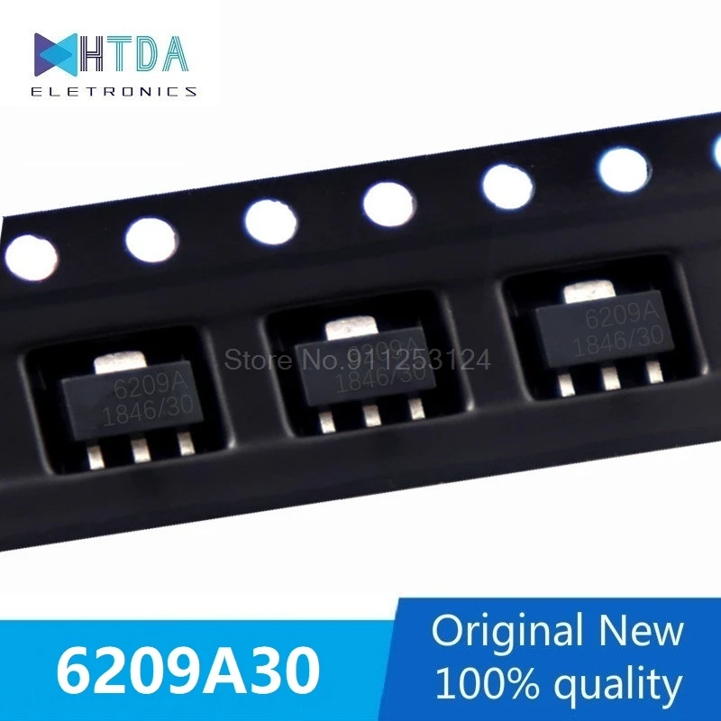 30 шт./лот ME6209A30PG ME6209A-3.0 3V SOT89 3 0 V в наличии | Электронные компоненты и