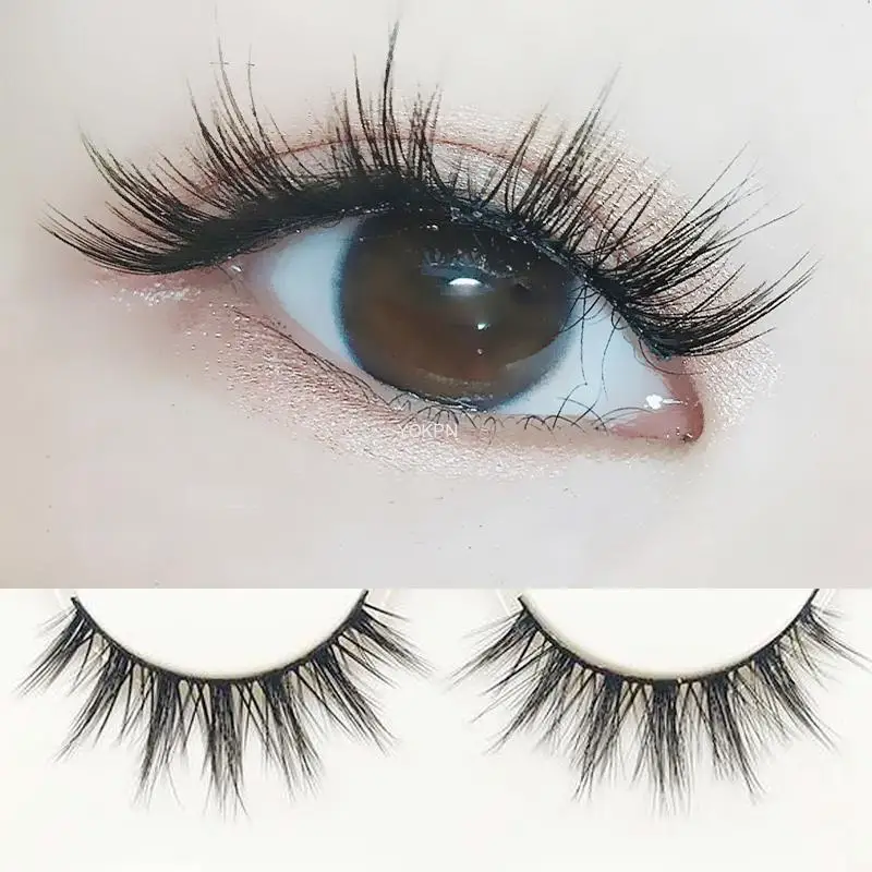 Makeup-Tools False-Eyelashes Thread YOKPN Japanese Natural Handmade Nude Stem Cotton