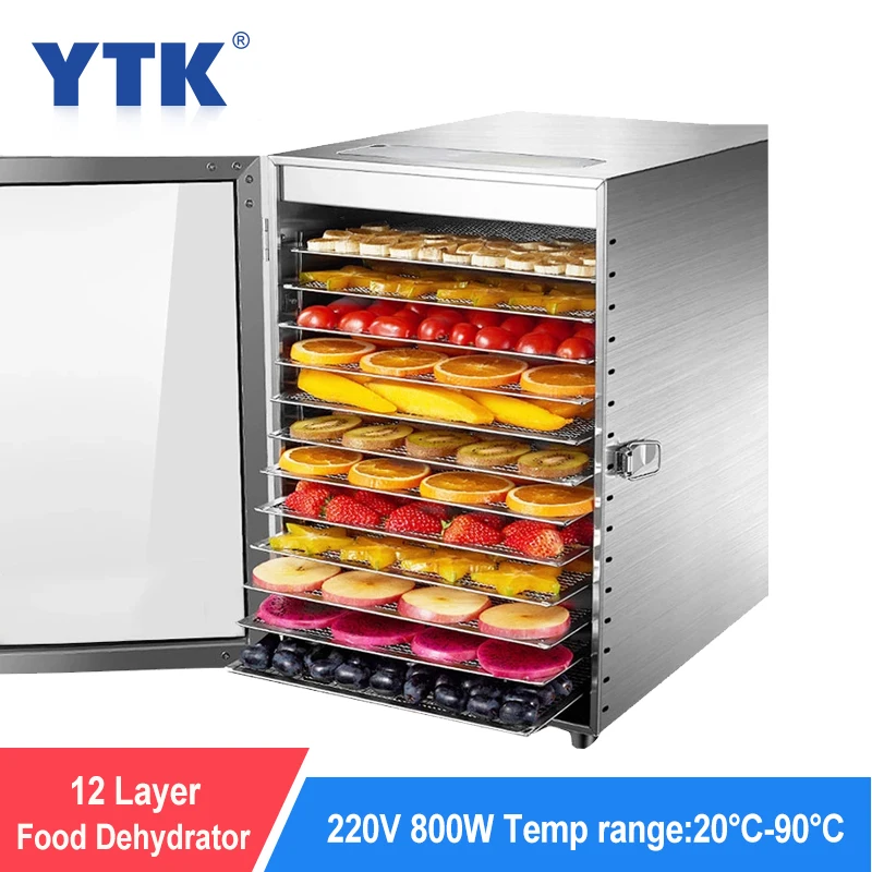 220V Household 12 layer Fruit Air Dryer Stainless Steel Fruit Vegetable