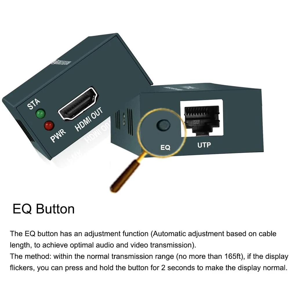 Extensor de Hdmi Receptor e Transmissor Divisor Melhor Cat 6 2022 p Rj45 1x2 60m 1x4 - Image 4
