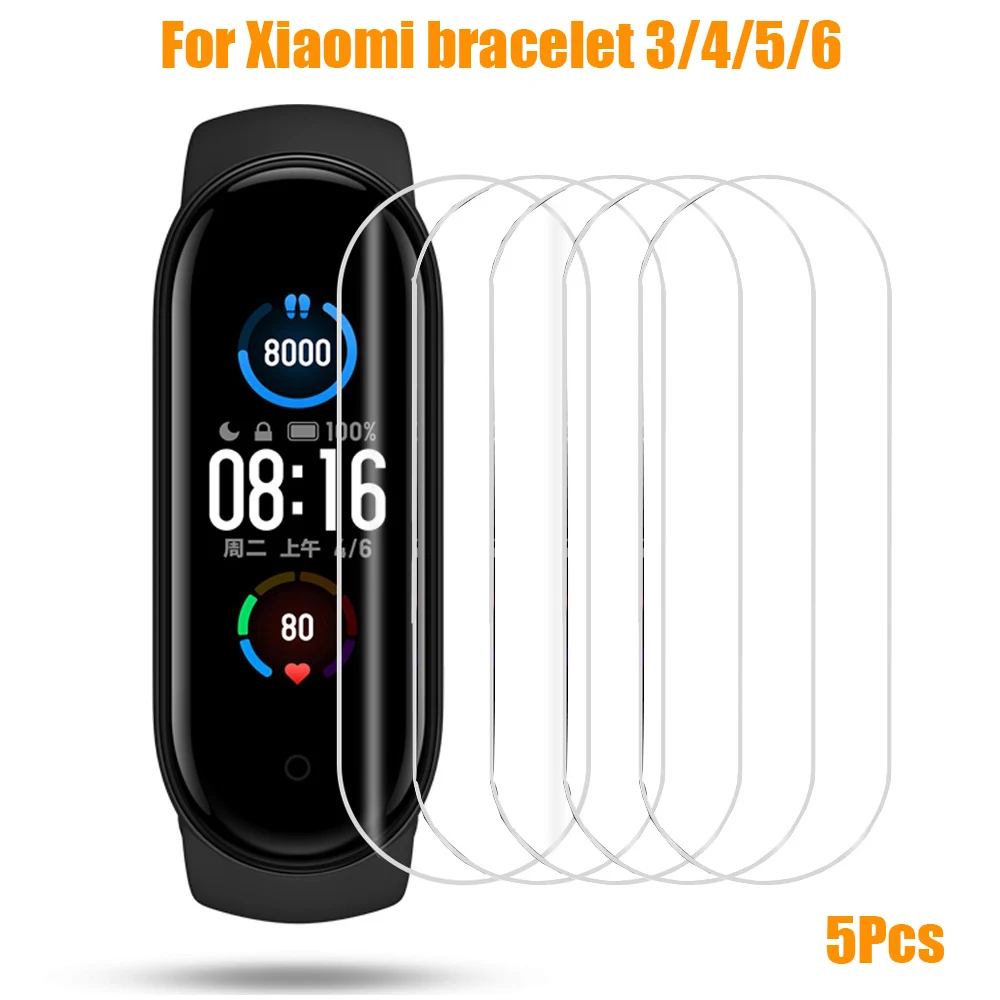 Гидрогелевые мягкие Защитные пленки для Xiaomi Mi Band 6 5 4 3 защитная пленка смарт-часов