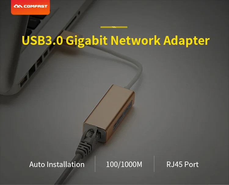 Comfast Ethernet адаптер 100/1000 Мбит/с USB 2,0& 3,0 сетевая карта RJ45 Lan для Windows XP 8 10 MAC Linux Visata USB порт