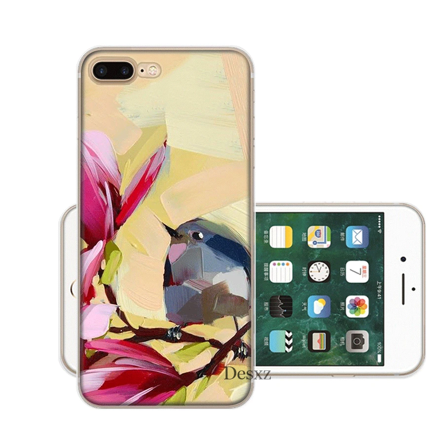 Чехол для мобильного телефона iPhone 11 Pro X XS Max XR iPhone 6 6S 7 8 Plus 5 5S SE, жесткий чехол с рисунком птицы, красивый корпус - Цвет: 12