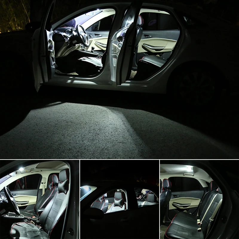 13x Pink Premium LED Lights Interior Package Kit for 2011-2015 Ford Explorer 