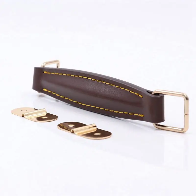Amplifier Leather Handle Strap For Marshall AS50D AS100D Guitar AMP Speaker Cabinet(Brown)