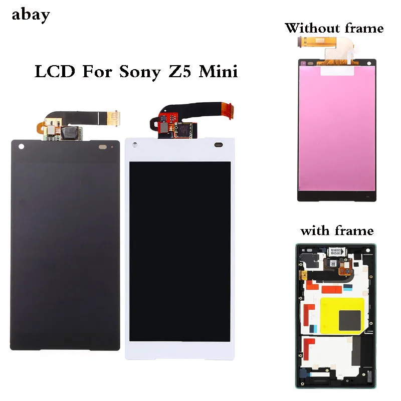 

Display For SONY Xperia Z5 Compact LCD Touch Screen with Frame for SONY XPERIA Z5 Compact LCD Z5 mini E5823 E5803 4.6''